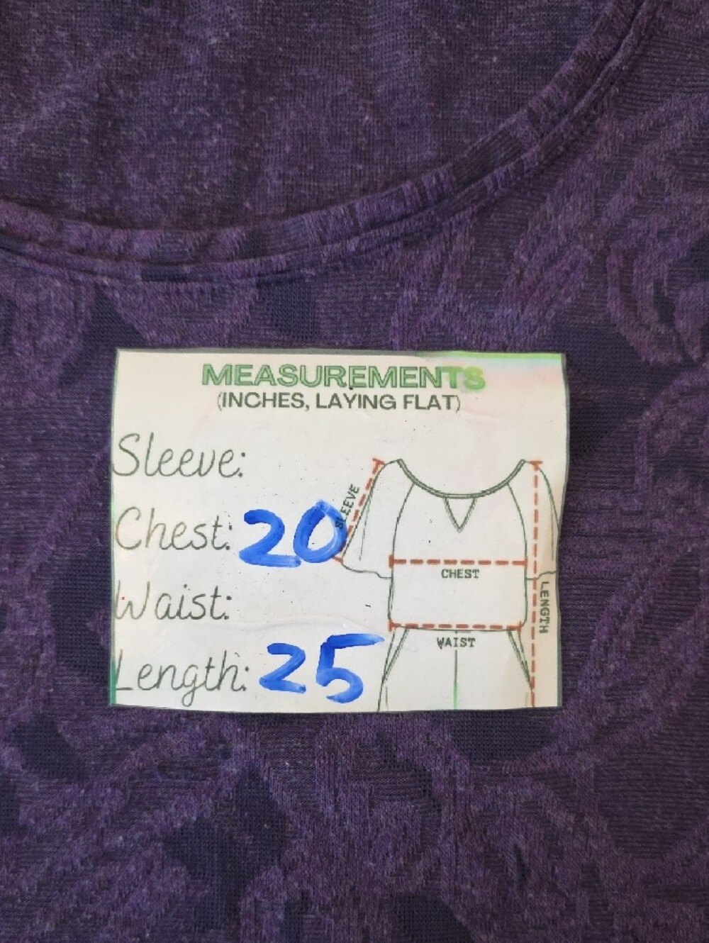 Simply Vera Vera Wang Purple Floral-Texture Tank Top - Picture 10 of 10